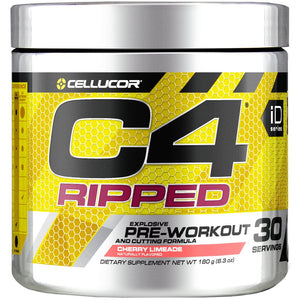 Cellucor C4 Ripped Pre Workout Powder, Cherry Limeade, 30 Servings - Preworkout Powder for Men & Women with Green Coffee Bean Extract & L Carnitine