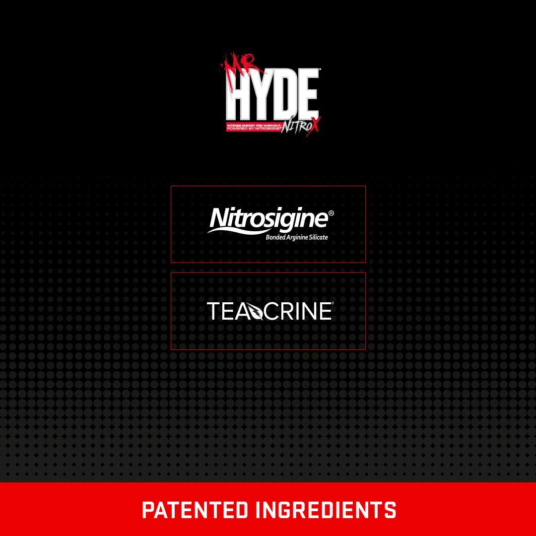 ProSupps Mr. Hyde NitroX Pre-Workout Powder Energy & Nitric Oxide Boosting Drink, Intense Sustained Energy, Pumps & Focus Powered by Yohimbe, Beta Alanine, Creatine & Nitrosigine, 30 True Servings