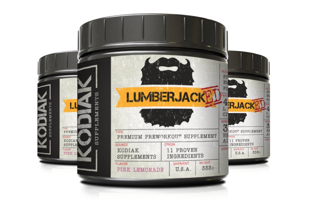 LUMBERJACKED Pre-Workout Supplement - 30 Servings - Better Pumps, Strength, Energy, and Focus - No Crash - Pink Lemonade