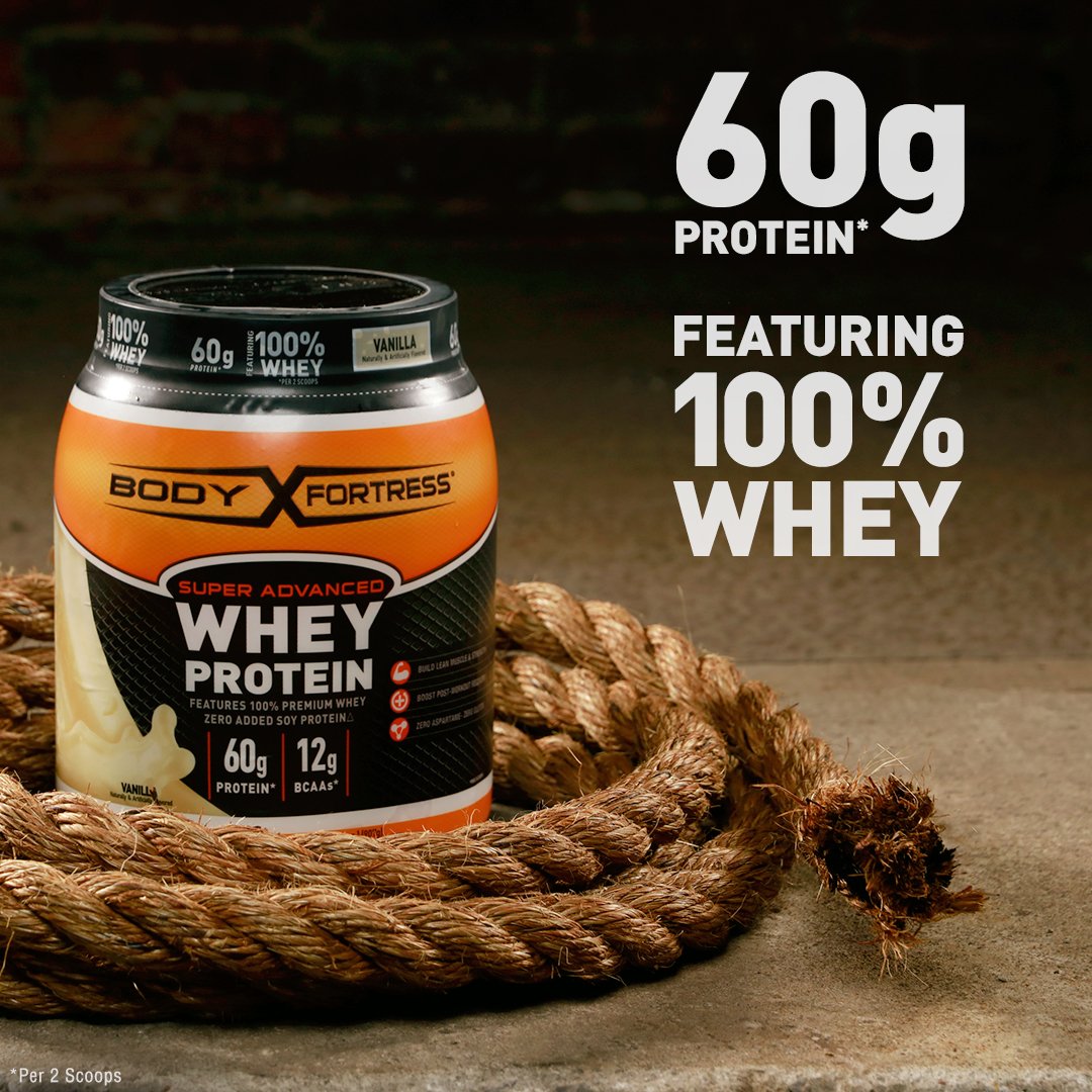 Body Fortress Super Advanced Whey Protein Powder, Gluten Free, Chocolate, 5 lbs