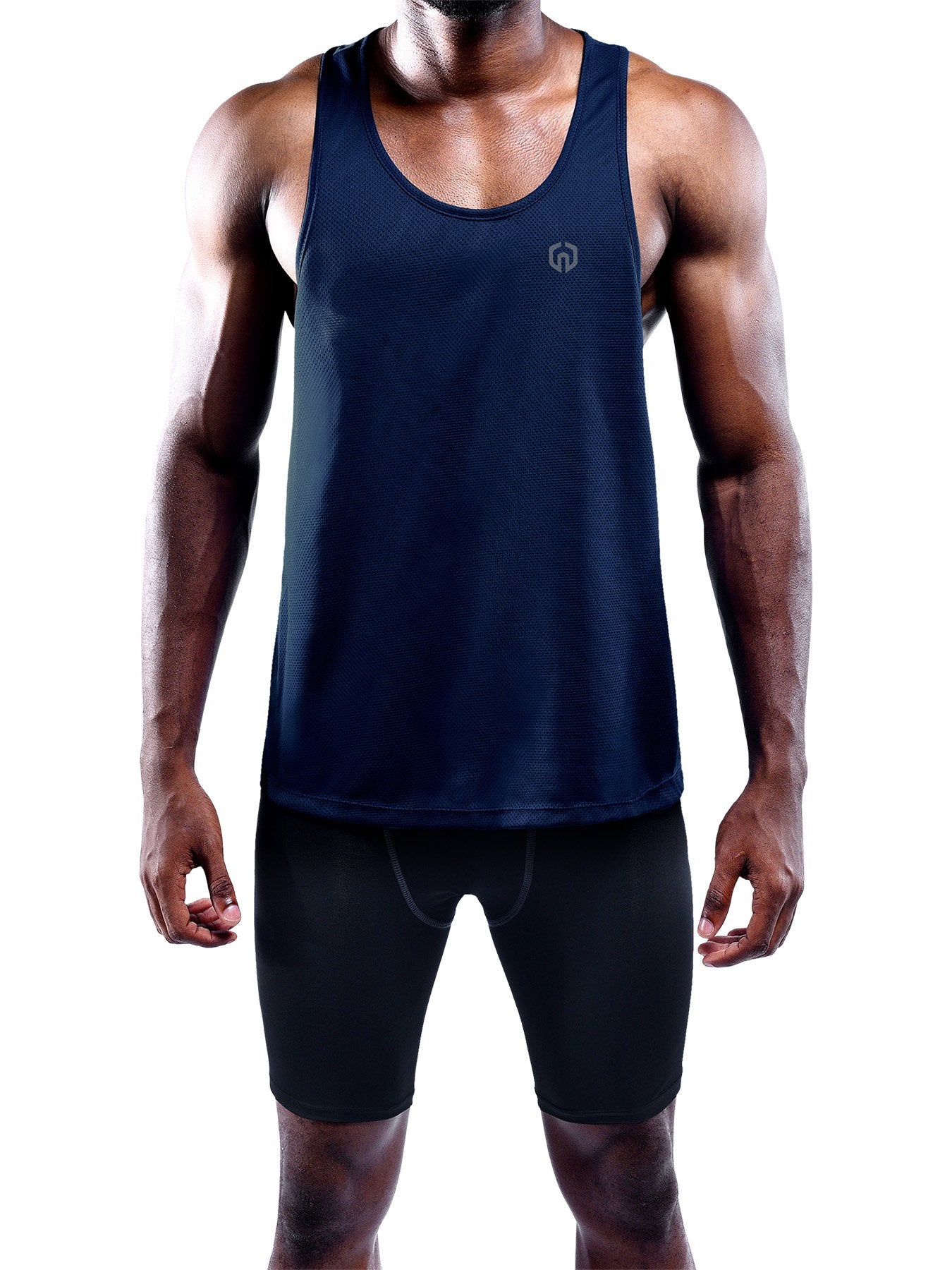 Neleus Men's 3 Pack Dry Fit Muscle Tank Workout Gym Shirt