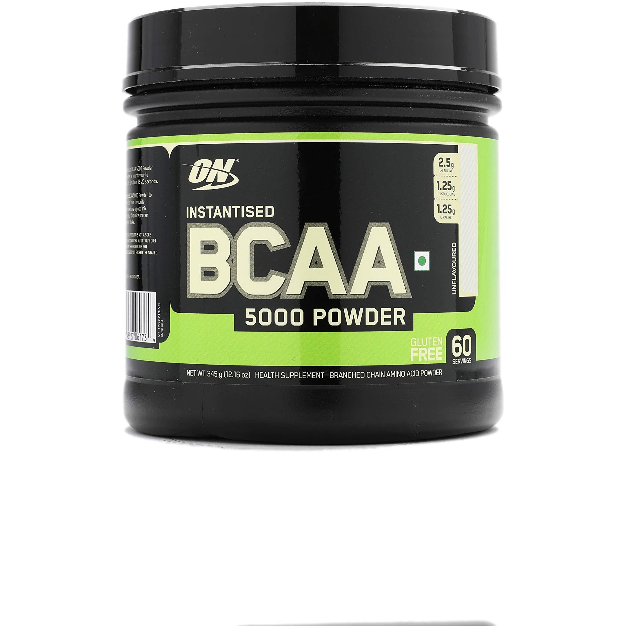OPTIMUM NUTRITION Instantized BCAA Powder, Unflavored, Keto Friendly Branched Chain Essential Amino Acids Powder, 5000mg, 60 Servings