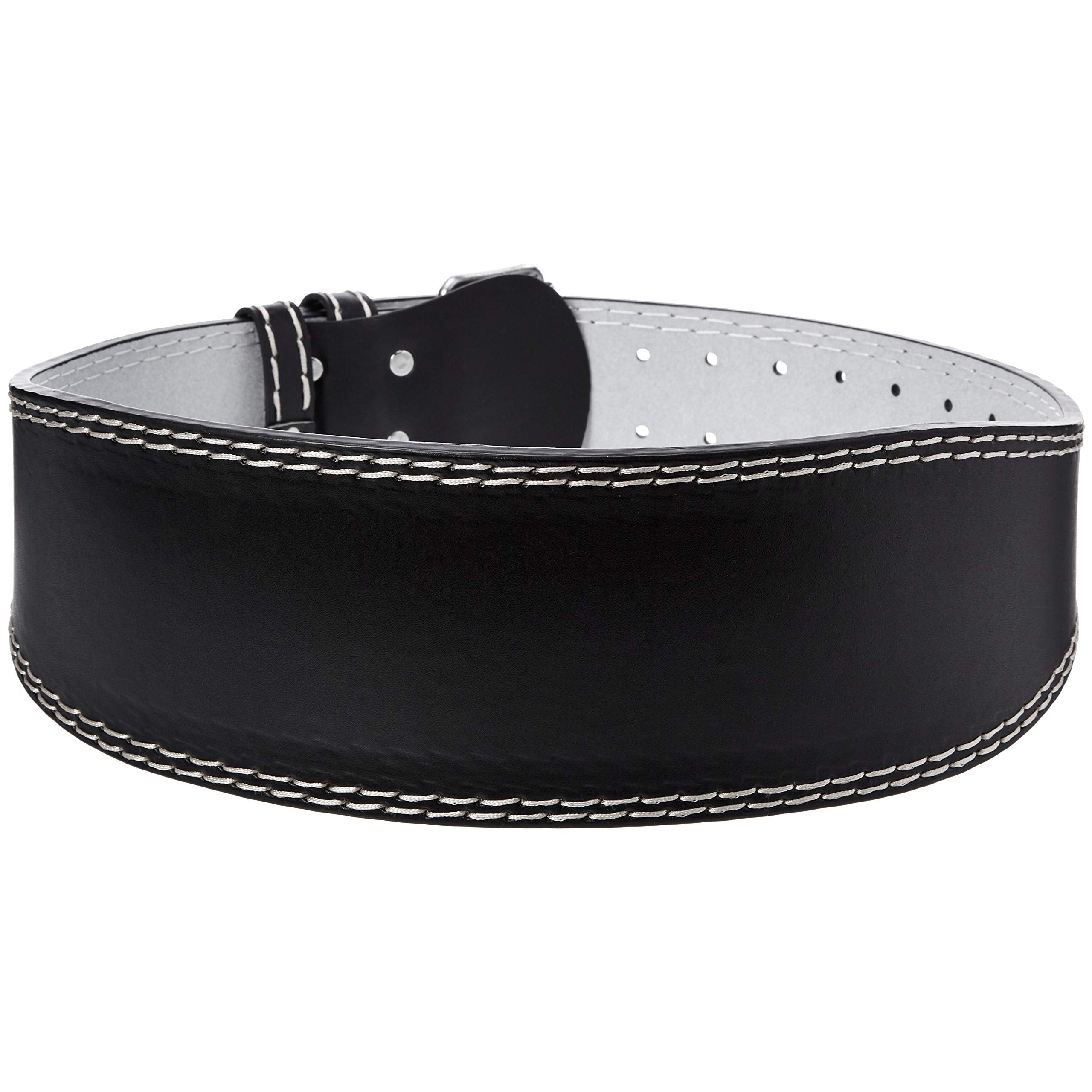 AmazonBasics 4 Inch Wide Padded Weight Lifting Belt - Small, Black
