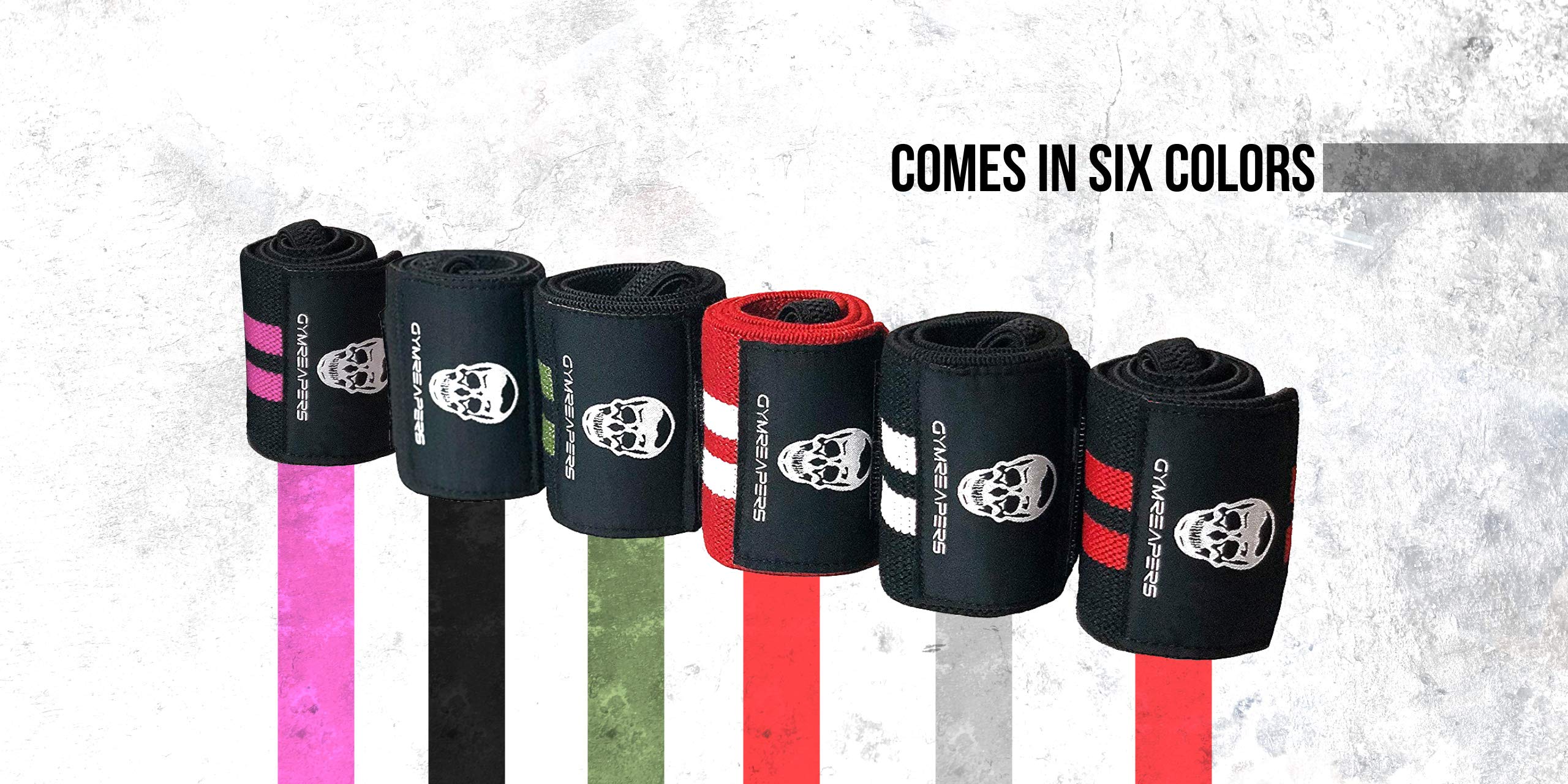 18 Inch Weightlifting Wrist Wraps - Professional Support For Powerlifting, CrossFit, Bodybuilding (Pair)