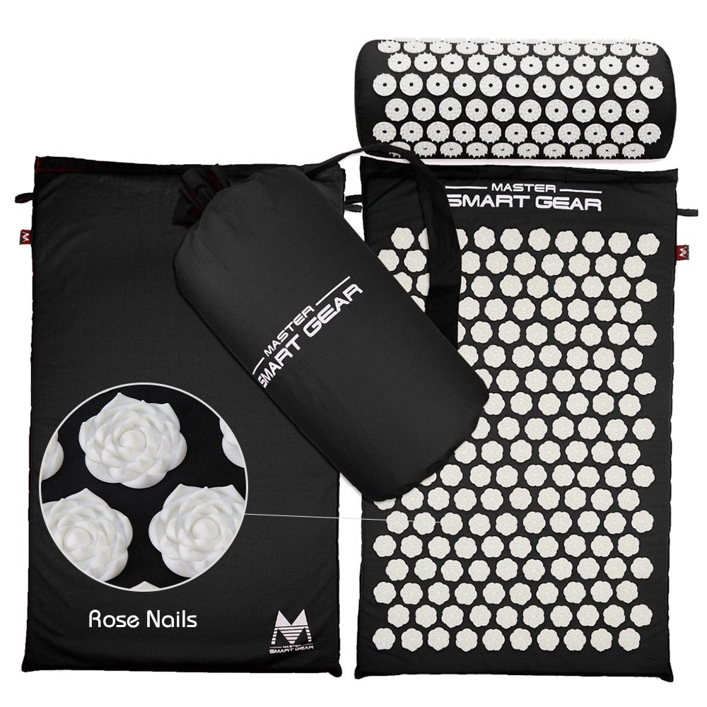 SMART GEAR Acupressure Yoga Mat and Pillow with Free Bag